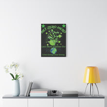 Load image into Gallery viewer, Copy of NET ZERO HERO – Green Energy Motivational Colorful Canvas Wall Art