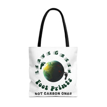Load image into Gallery viewer, Eco Tote Bag — "Leave Green Footprints, Not Carbon Ones" Reusable Grocery & Market Bag
