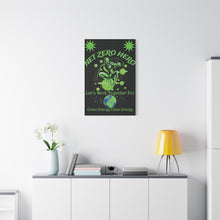Load image into Gallery viewer, Copy of NET ZERO HERO – Green Energy Motivational Colorful Canvas Wall Art