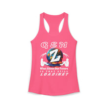 Load image into Gallery viewer, GEN Z WHAT ABOUT OUR FUTURE - IS THAT STILL LOADING/ Next Level 1533 Women's Ideal Racerback Tank