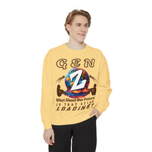 Load image into Gallery viewer, GEN Z WHAT ABOUT OUR FUTURE - IS THAT STILL LOADING? Comfort Colors Garment Dyes Sweatshirt