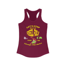 Load image into Gallery viewer, FOSSIL FOOLS Eco Friendly Next Level Women's Ideal Racerback Tank