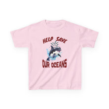 Load image into Gallery viewer, HELP SAVE OUR OCEANS Gildan Kid's Heavy Cotton Conservation Tee Shirt
