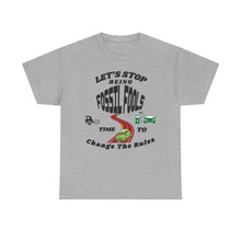 Load image into Gallery viewer, Let’s Stop Being Fossil Fools   Gildan 5000 unisex heavy cotton T-Shirt
