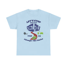 Load image into Gallery viewer, Let’s Stop Being Fossil Fools   Gildan 5000 unisex heavy cotton T-Shirt
