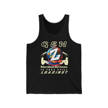 Load image into Gallery viewer, GEN Z  WHAT ABOUT OUR FUTURE - IS THAT STILL LOADING?  Bella Canvas Unisex Jersey Tank Top
