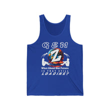 Load image into Gallery viewer, GEN Z  WHAT ABOUT OUR FUTURE - IS THAT STILL LOADING?  Bella Canvas Unisex Jersey Tank Top
