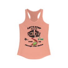 Load image into Gallery viewer, FOSSIL FOOLS   Eco Friendly Next Level Women's Ideal Racerback Tank
