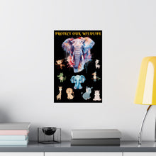 Load image into Gallery viewer, PROTECT OUR WILDLIFE - Wildlife Conservation Art: Premium Museum-Grade Matte Vertical Posters
