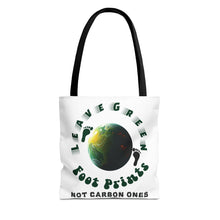 Load image into Gallery viewer, Eco Tote Bag — "Leave Green Footprints, Not Carbon Ones" Reusable Grocery &amp; Market Bag
