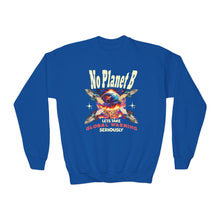 Load image into Gallery viewer, No Planet B Youth Sweatshirt -  Gildan 18000 B  "Let's Take Global Warming Seriously" Environmental Crewneck
