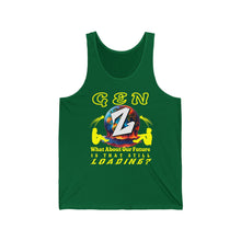 Load image into Gallery viewer, GEN Z  WHAT ABOUT OUR FUTURE - IS THAT STILL LOADING?  Bella Canvas Unisex Jersey Tank Top
