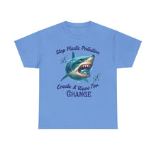 Load image into Gallery viewer, STOP PLASTIC POLLUTION - CREATE A WAVE FOR CHANGE  Gildan 5000 Unisex heavy Cotton Tee
