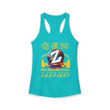 Load image into Gallery viewer, GEN Z   WHAT ABOUT OUR FUTURE -  IS THAT STILL LOADING/    Next Level  1533     Women's Ideal Racerback Tank
