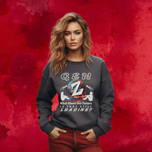 Load image into Gallery viewer, Gen Z "What About Our Future Is That Still Loading? "Gildan Unisex Heavy Blend  Crewneck Sweatshirt
